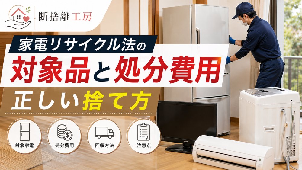 家電リサイクル法の対象品と処分費用